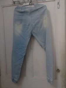 Light Wash Denim Joggers