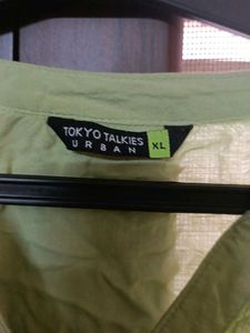 Elegant Green Lace Trimmed Top