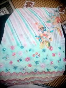 Organza Suit With Nice Work
