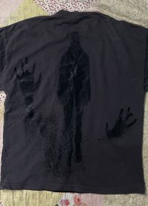 T-shirt Genrage Charcoal Ghost Print Boxy (280gsm)
