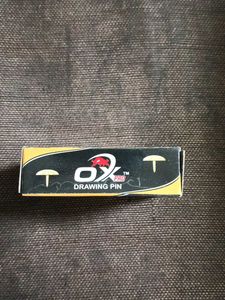 OX Pro Drawing Pins New 10 Box