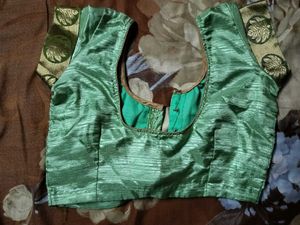 Green Saree Blouse
