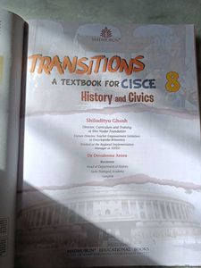 Transitions History Civics Class 8 ICSE NEP 2020