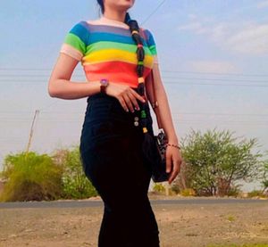 Striped Knit Top