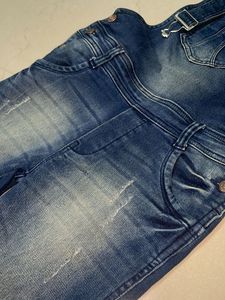 Awesome Knee Length Retro Dungree