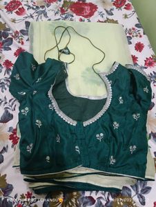 Elegant Saree &amp; Blouse Set