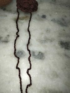 curtain holder brown colour
