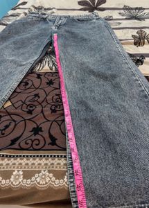 Acid Wash Wide Leg Jeans