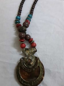 Beaded Pendant Necklace
