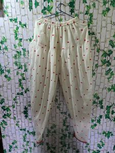 Red Embroidered Kurta Set