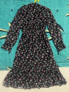 Floral Print Long Dress