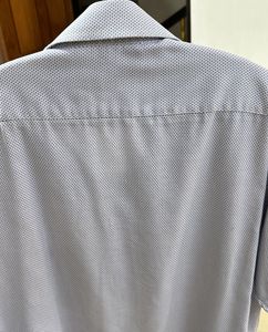 Blue Dotted Half Sleeve Shirt