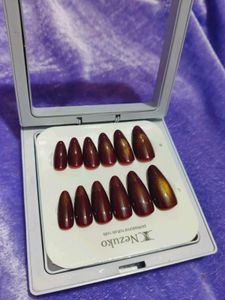 Dual Shade Press-On Nails - Golden Brown