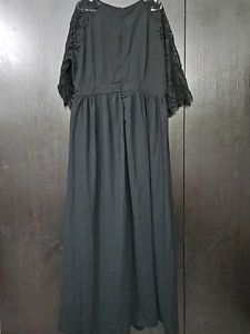 Elegant Black Lace Maxi Dress