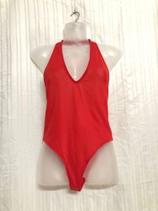 Forever 21 Red Sleeveless Jumpsuit