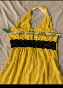 Yellow Halter Dress