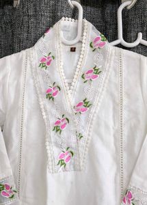 White Kurta Set
