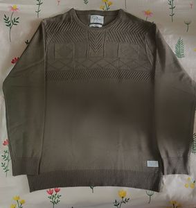 Mr Bowerbird Men Heritage Brown Pullover