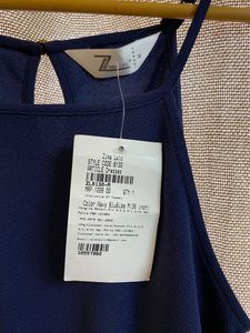 (Navy Blue)Halter Neck Bodycon Dress With Side Slit