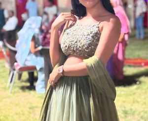 Olive Green Lehenga
