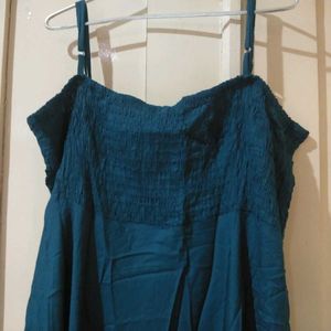 Blue Spaghetti Strap Dress