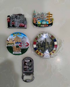 Souvenir Magnets - London, Venice, Rome, Pari