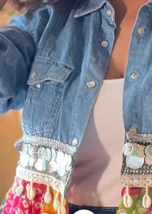 Navratri Denim Jacket Shrug