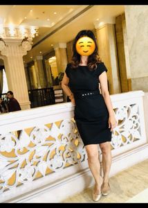 Black Mango Formal Wear Shift Dress