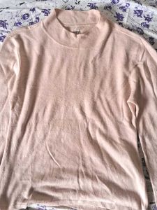 Blush Pink Mock Neck Sweater