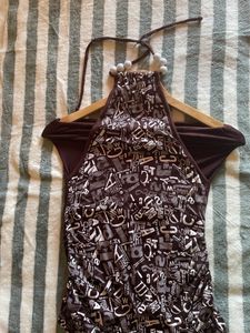 Women’s Brown Top With Tie Ups