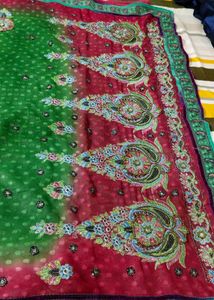 Beautiful Sari With Stitch Blouse