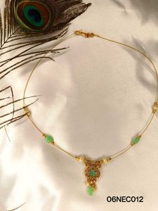 Elegant Green Stone Necklace