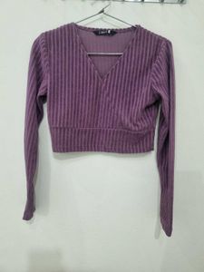 street9 Purple Crop Top