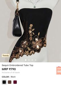 SALE‼️SAVANA Sequin Tube Top