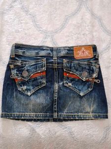 Gen Q Denim Mini Skirt