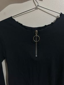 Black Long Sleeve Top