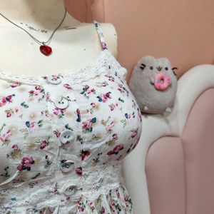 💐 Vintage Floral Lace Dress 💐