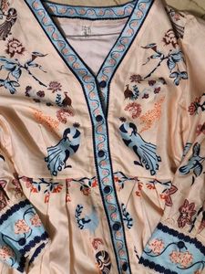 Floral Print Puff Sleeve Dress