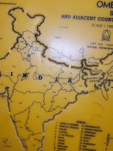 Stencil Omega India Map