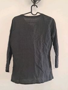 Fabindia Cotton Top (Black)