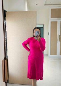 Pink Long Sleeve Dress