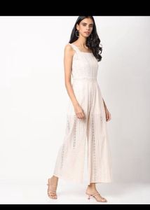 ONLY Schiffli Sleeveless Jumpsuit