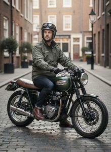 Stylish Olive Green Men&#39;s Jacket