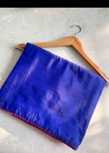 Royal Blue saree an pink blouse