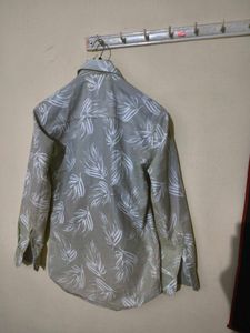 Leaf Print Casual Shirt