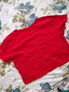 Red Crop Tshirt