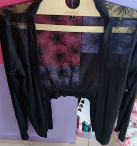 Floral Mesh Cardigan