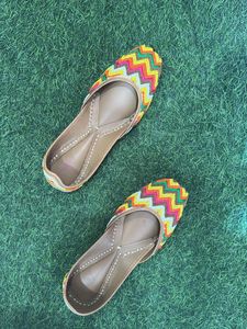 Multi Color Punjabi Jutti For Women