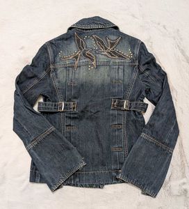✨Designer -style Double- Breasted denim jacket ✨