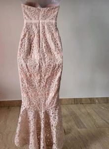 Blush Lace Mermaid Gown